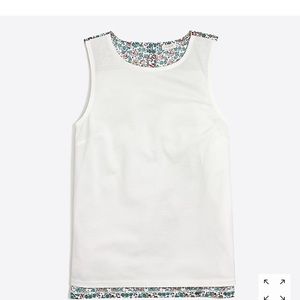 J crew Contrast terry tank top